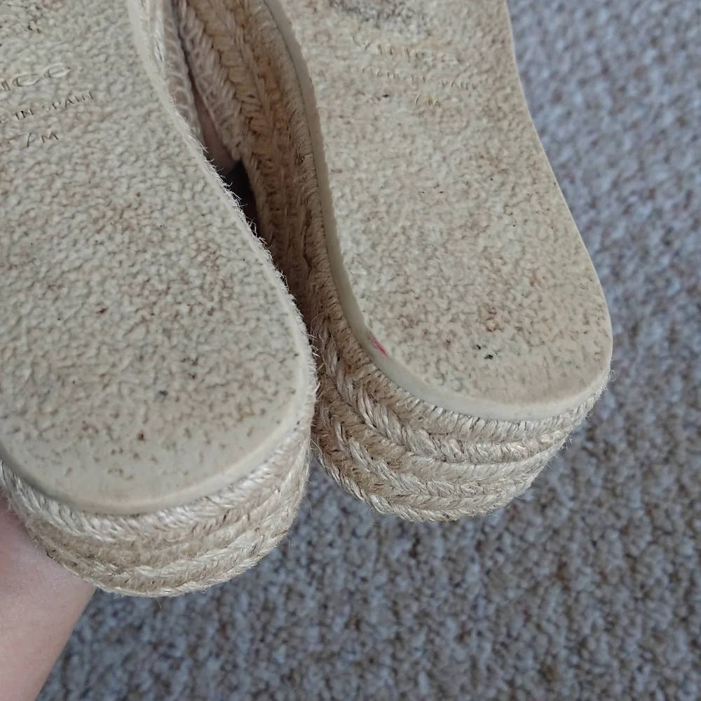 Vince Jesse suede slip-on platform sandals size 7